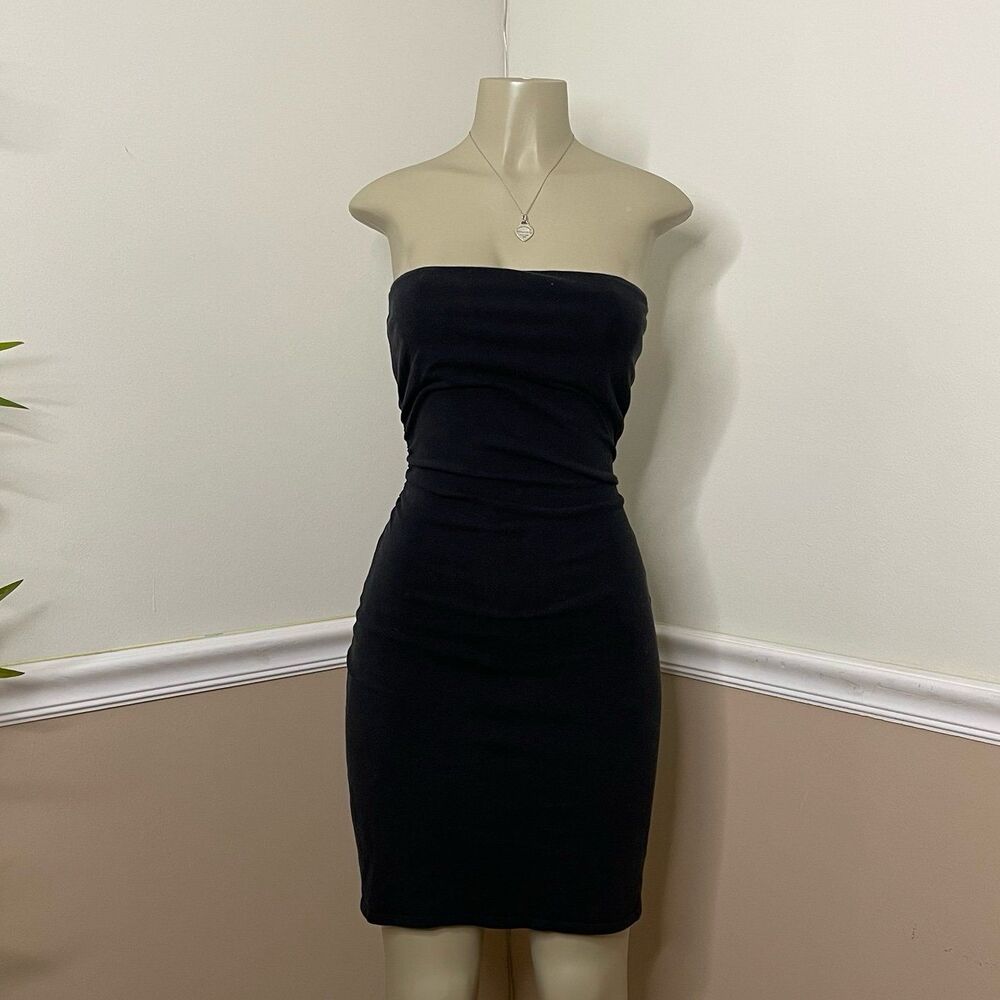 Victoria's Secret Bra Top Y2K Vintage Ruched Stretch Strapless Dress